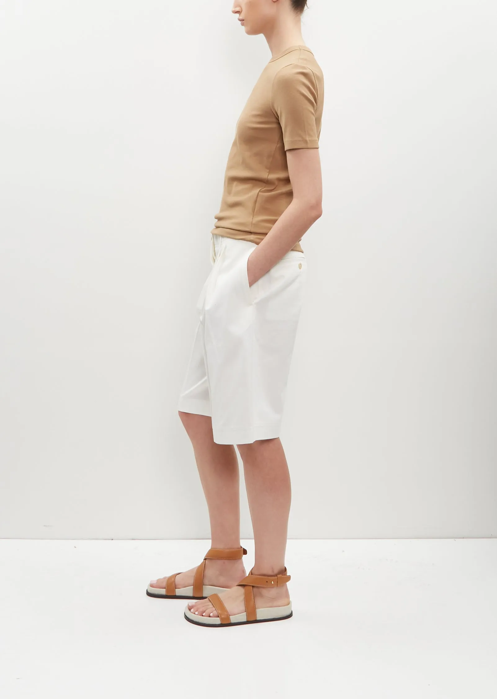 Classic Rib Tee — Caramel sold by La Garconne product image thumbnail 3