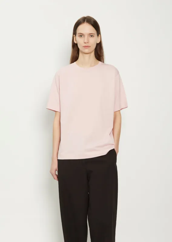 Heydu Cotton T-Shirt — Light Pink sold by La Garconne