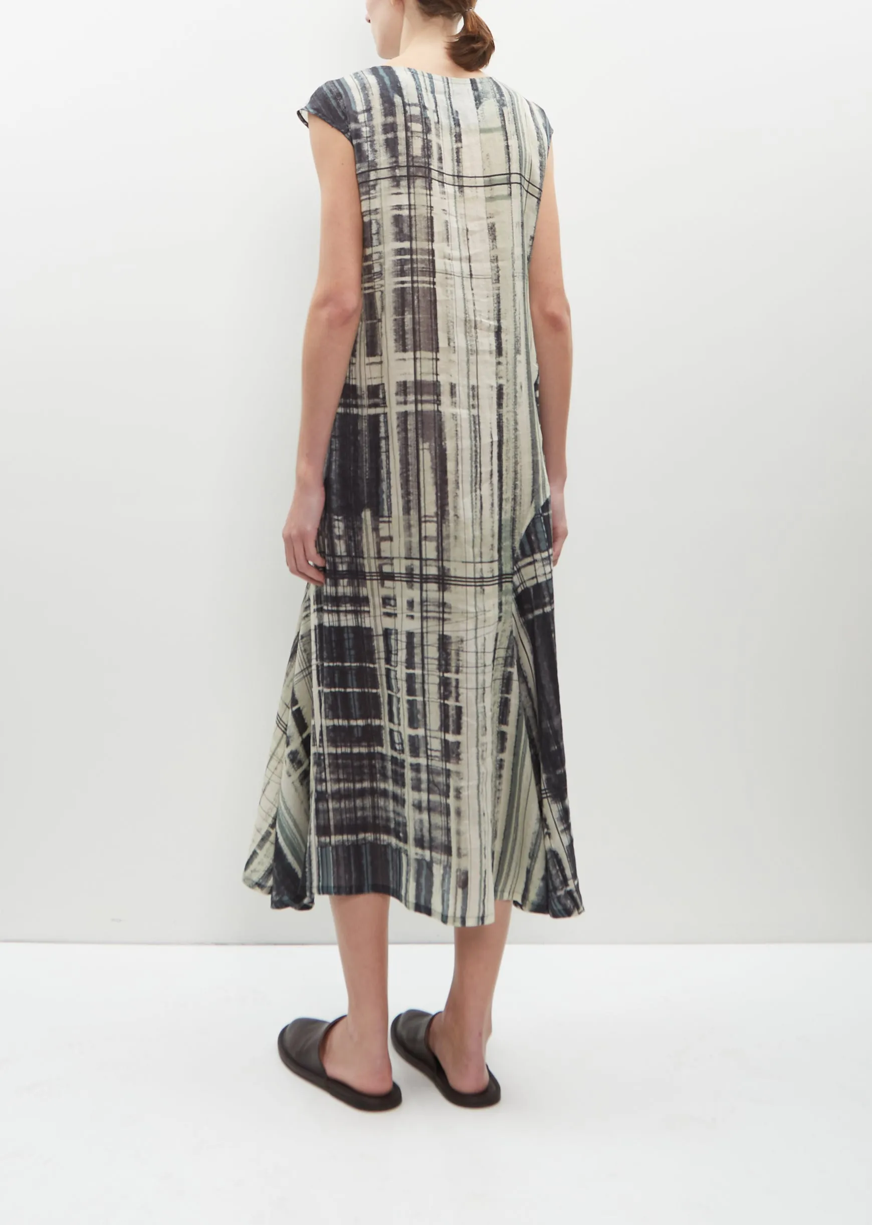 Printed Flax Drape Dress sold by La Garconne product image thumbnail 3