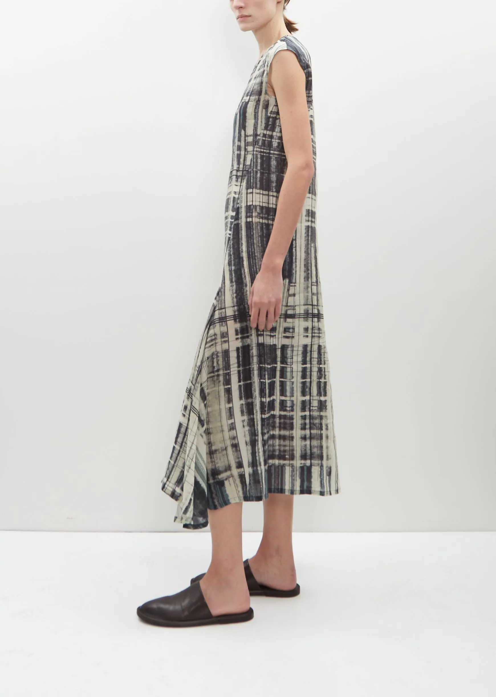 Printed Flax Drape Dress sold by La Garconne product image thumbnail 2