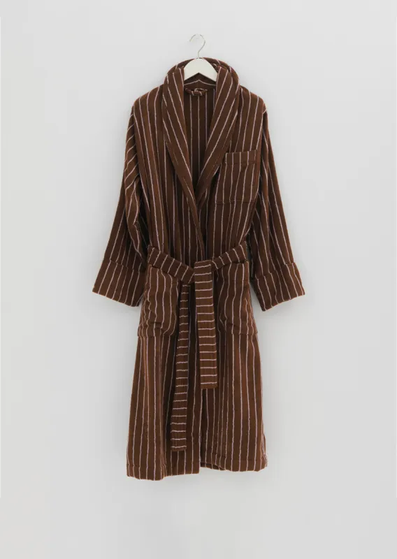 Striped Classic Bathrobe — Lima sold by La Garconne