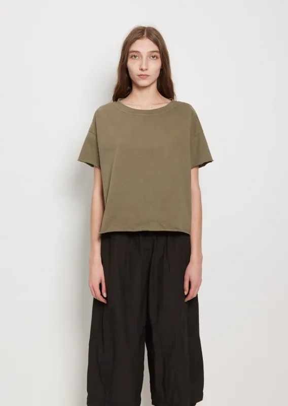 Heavy Cotton T-Shirt — Khaki sold by La Garconne