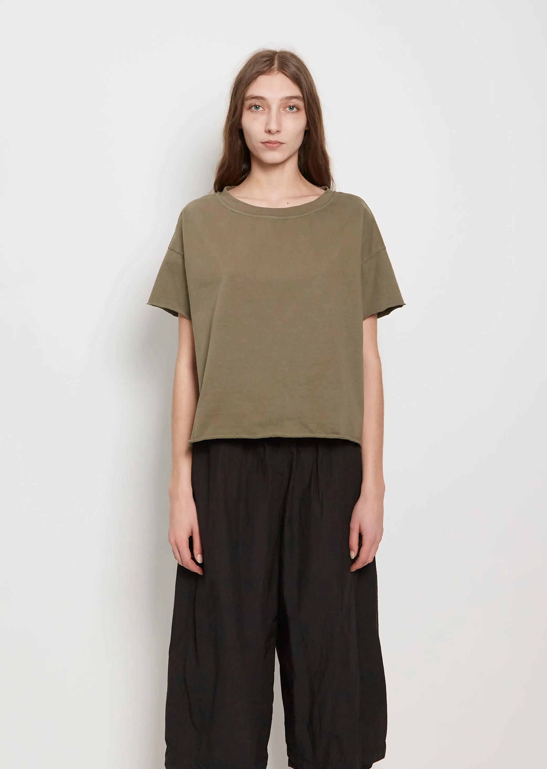 Heavy Cotton T-Shirt — Khaki sold by La Garconne