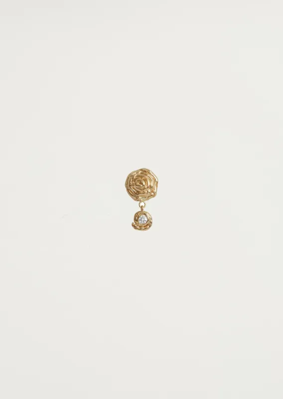 Rose Drop Diamond Earring made by La Garconne