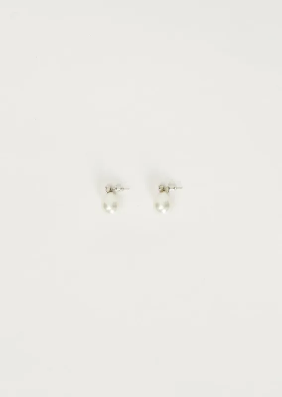 Pearl Egg Stud Earrings sold by La Garconne