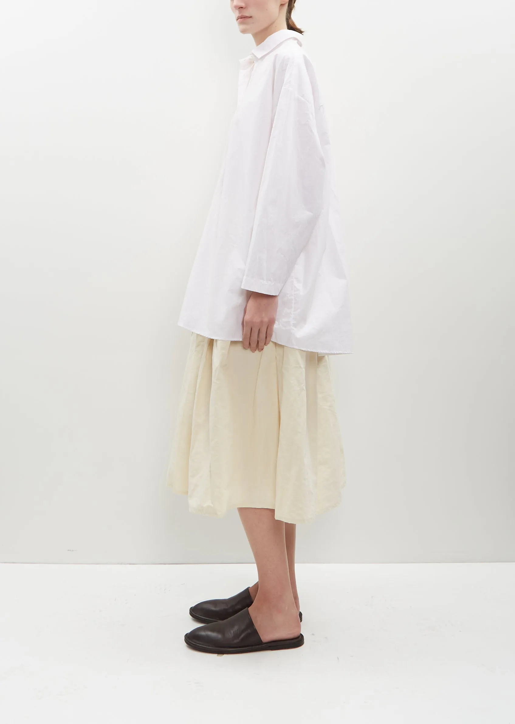 Long Cotton Overshirt — Pink sold by La Garconne product image thumbnail 2