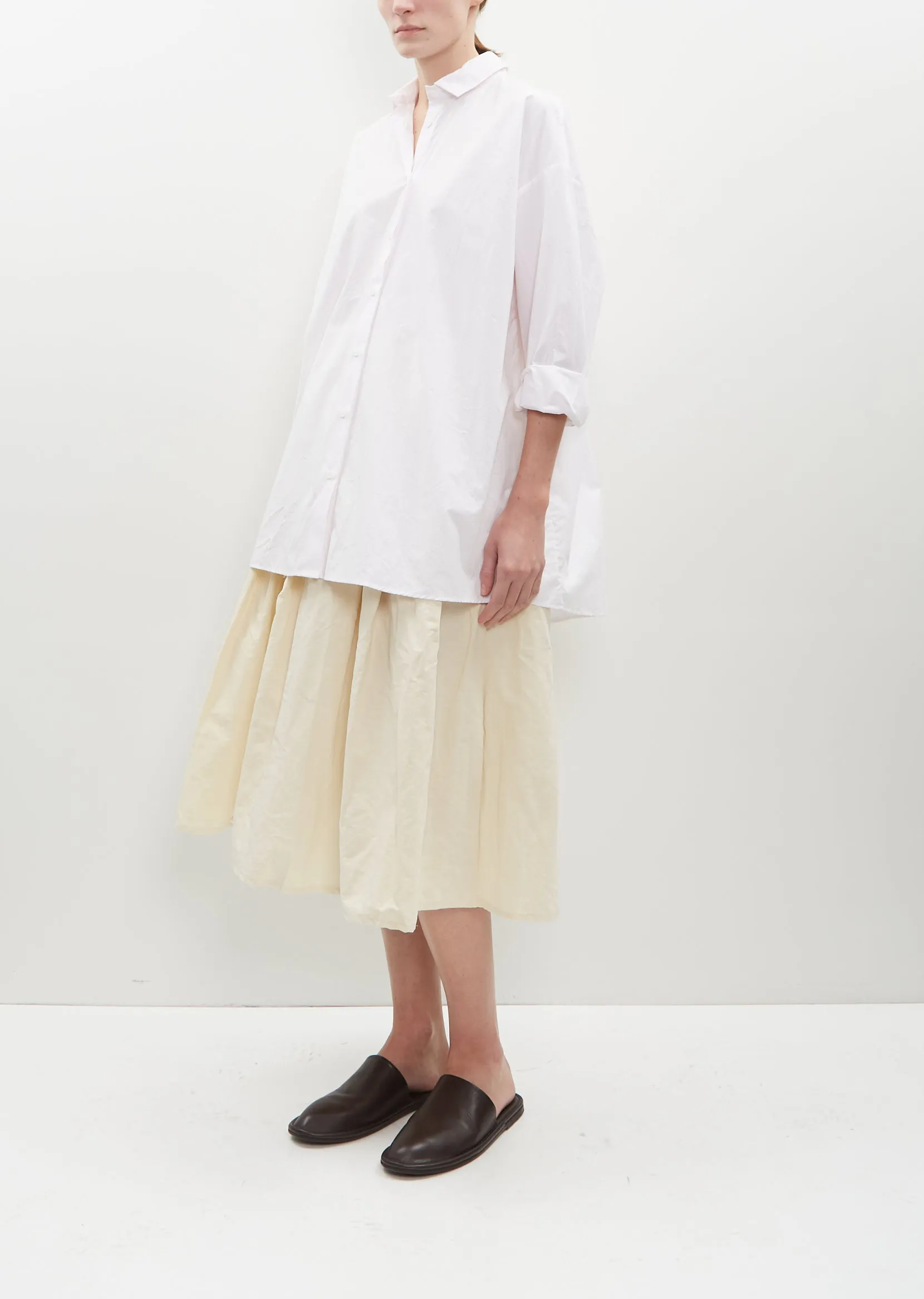 Long Cotton Overshirt — Pink sold by La Garconne product image thumbnail 4