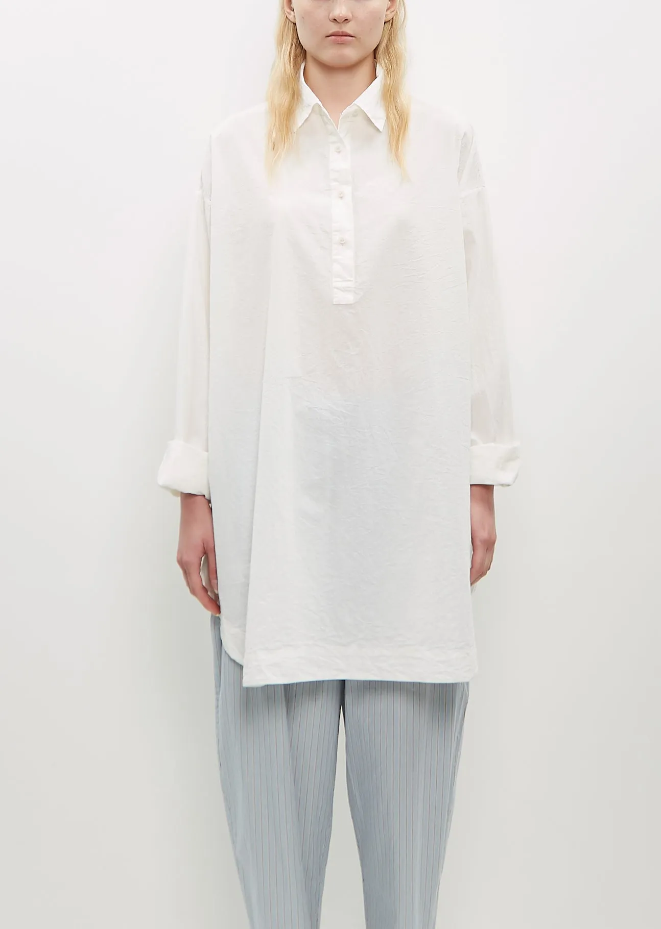 Tippy Cotton Top — White sold by La Garconne