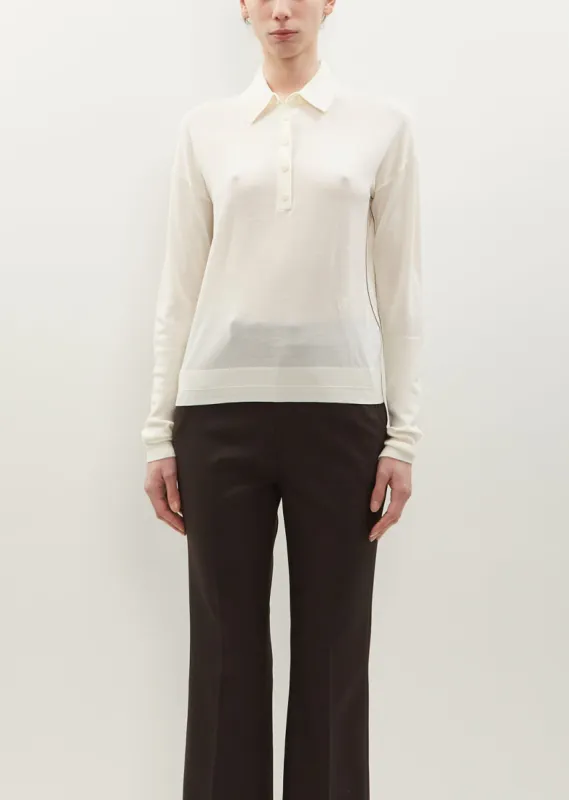 Long Sleeve Polo sold by La Garconne