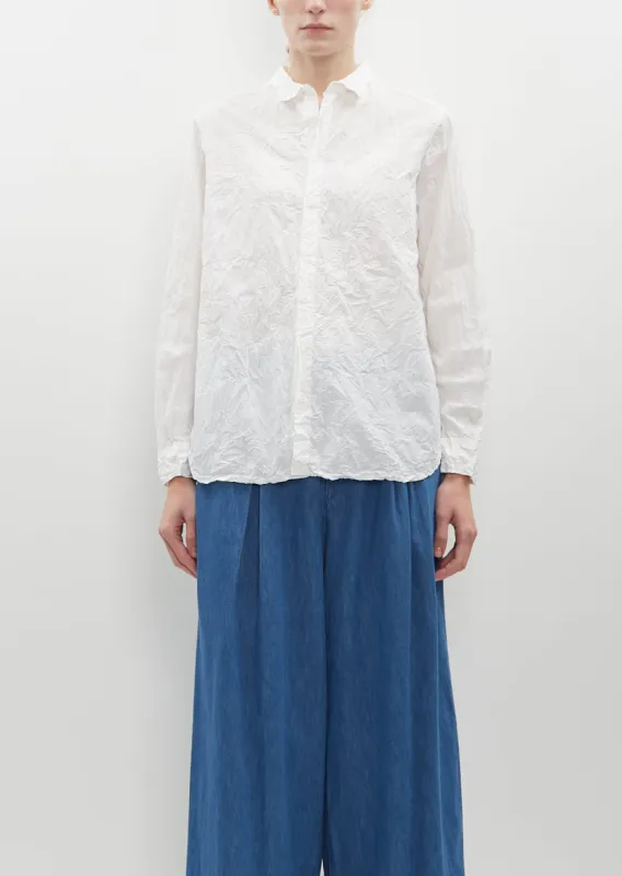 Natural Wine Dye Blouse — White sold by La Garconne