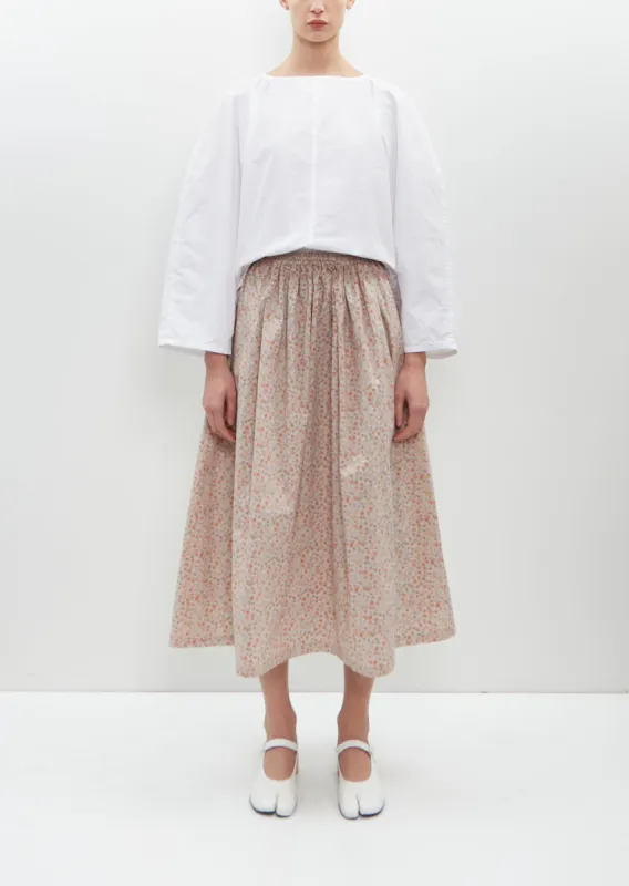 Skye Cotton Skirt — Multi Floral sold by La Garconne