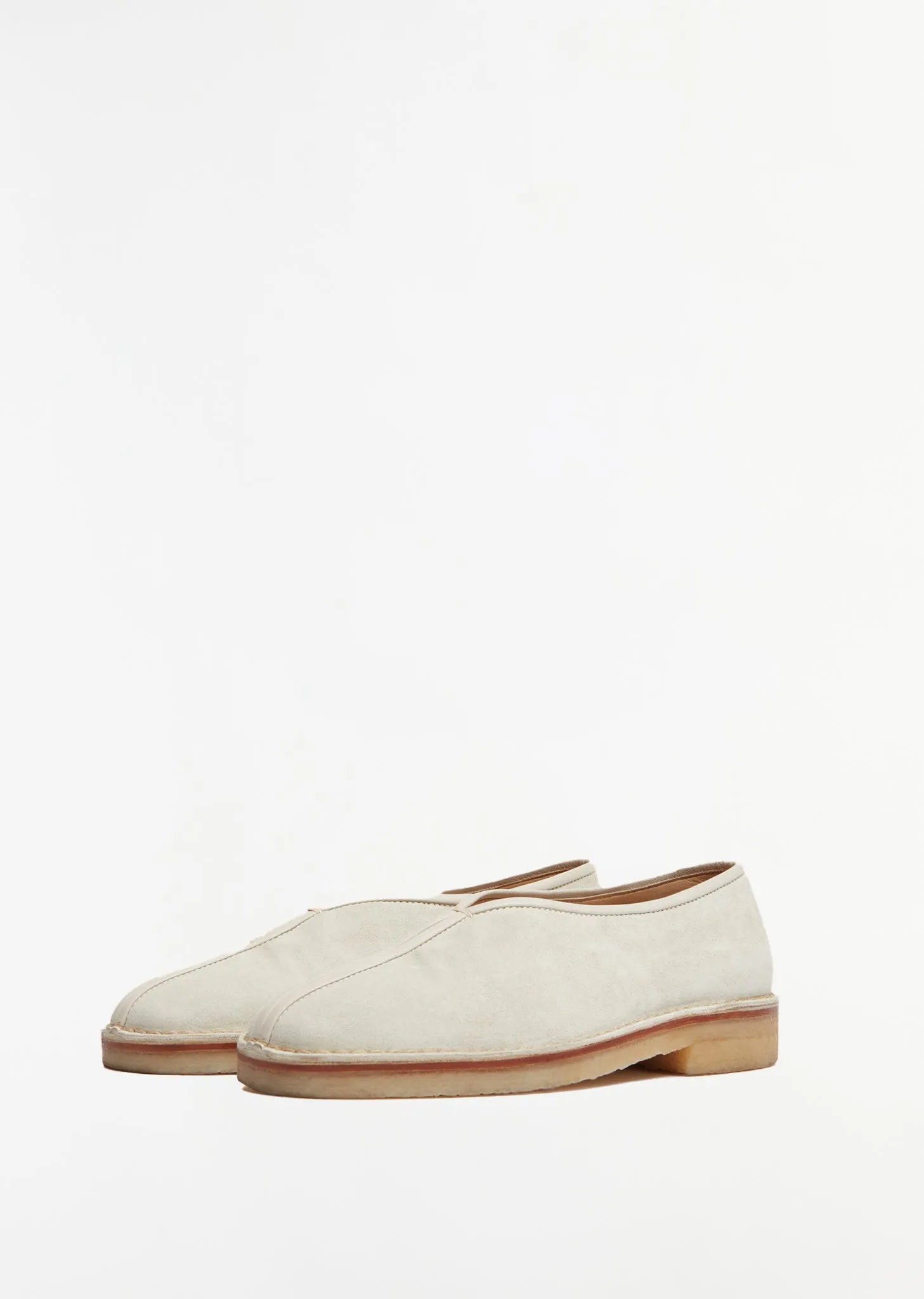 Suede Piped Crepe Slippers sold by La Garconne product image thumbnail 2