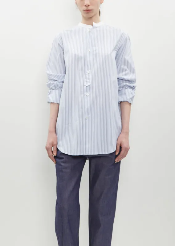 Boyd Shirt — Blue Stripe/White sold by La Garconne