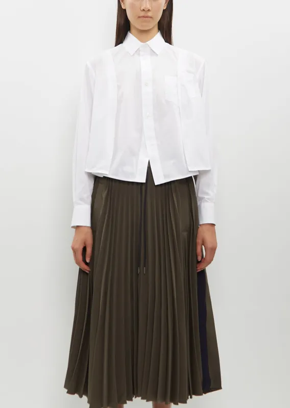 Cotton Poplin Shirt — Off White sold by La Garconne