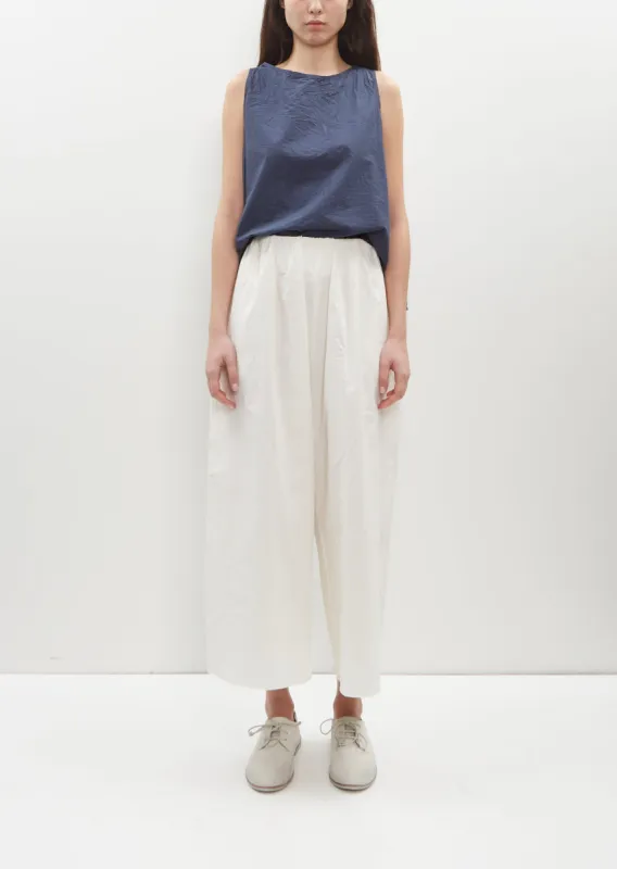 Wrinkled Stretch Cotton Trousers sold by La Garconne