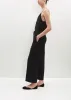 Straight Cropped Trousers — Black sold by La Garconne