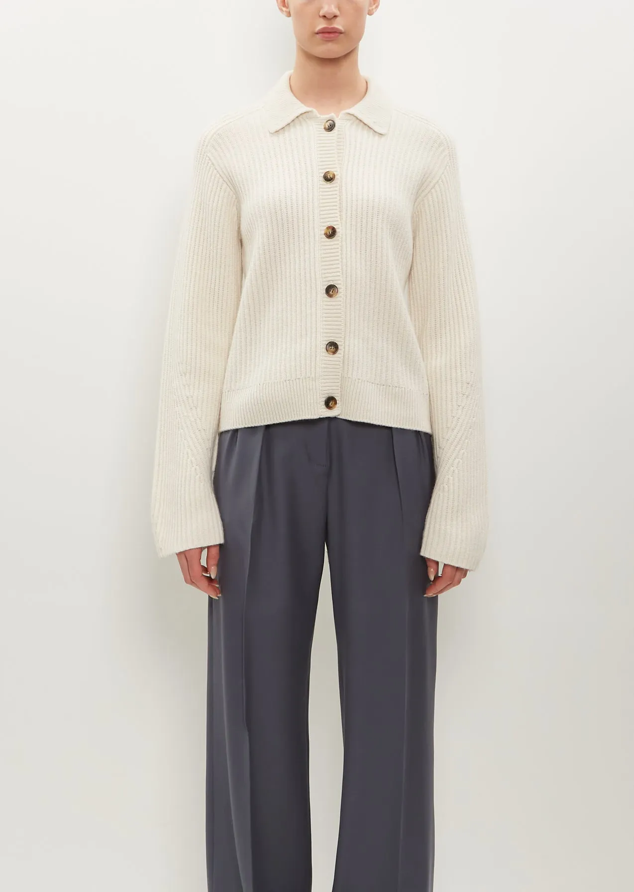 Sileta Cardigan — Ivory sold by La Garconne