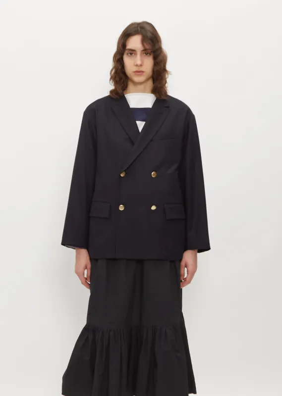Double Breasted Wool Jacket sold by La Garconne