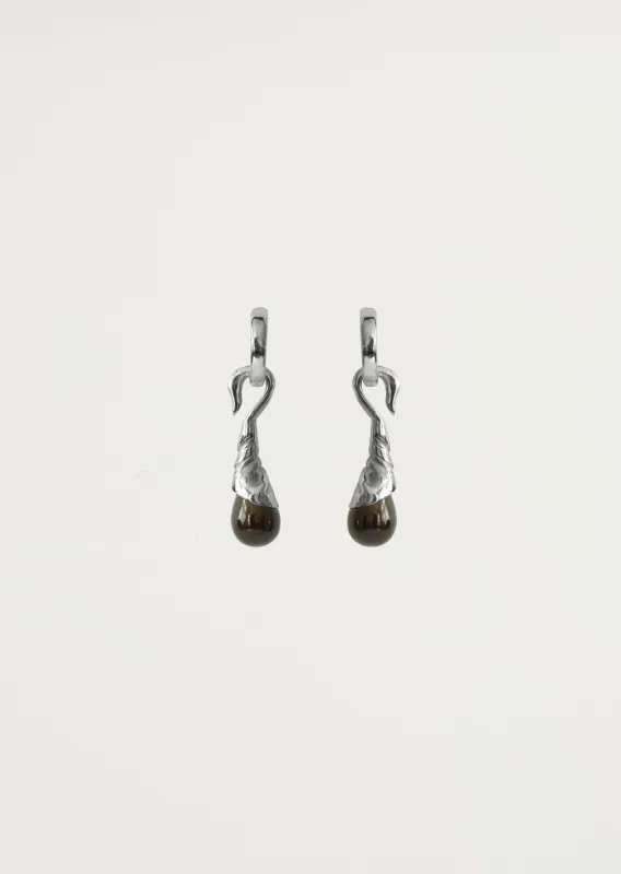 Swan Earrings made by La Garconne