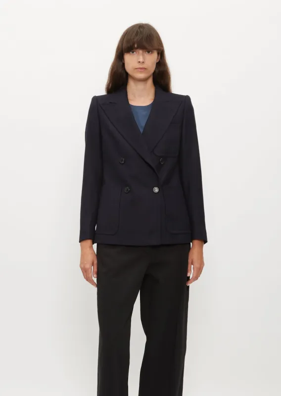 Beau Jacket — Navy sold by La Garconne