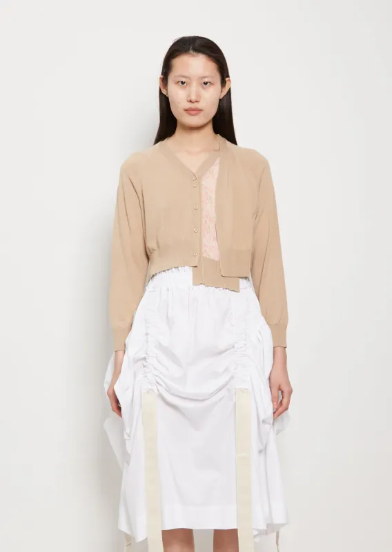 Patchwork Cropped Daisy Cardigan sold by La Garconne