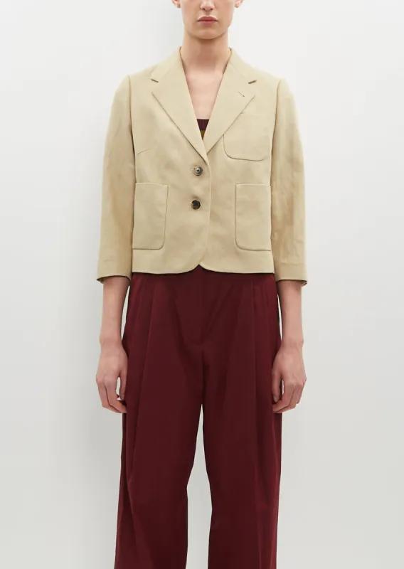 Bambis Cotton Linen Jacket sold by La Garconne