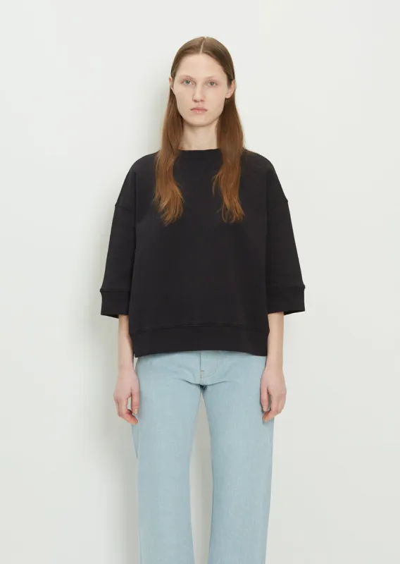 Brawn Oversized Cotton Jersey Tee — Darkest Navy sold by La Garconne