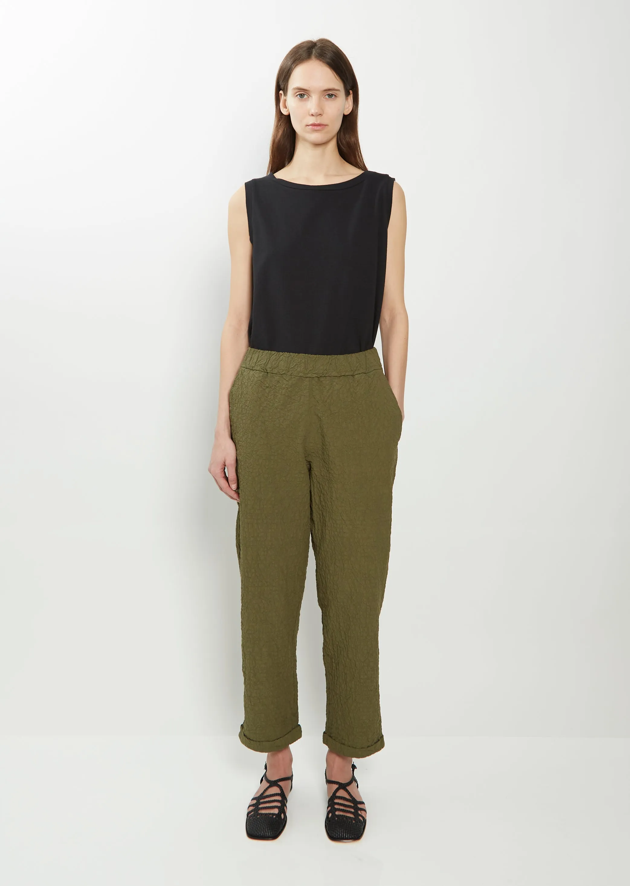 Vela Textured Cotton Pant sold by La Garconne