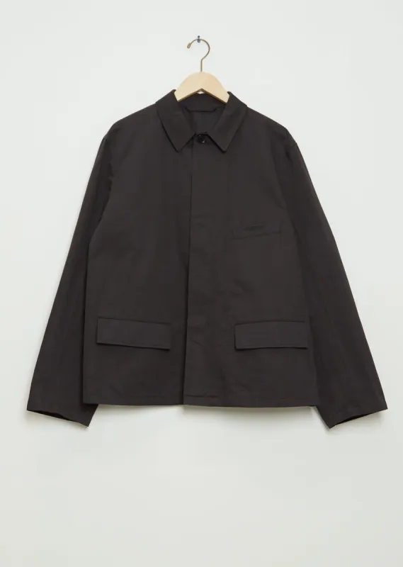 Men's Workwear Cotton Linen Jacket — Squid Ink sold by La Garconne