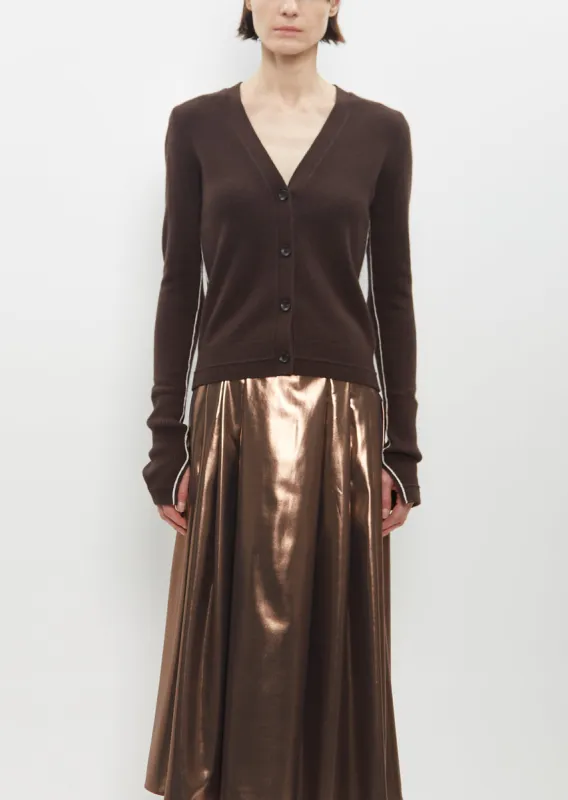 Featherweight Slim Cardigan sold by La Garconne