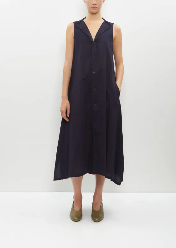 Collar Cut Off Sleeveless Dress sold by La Garconne