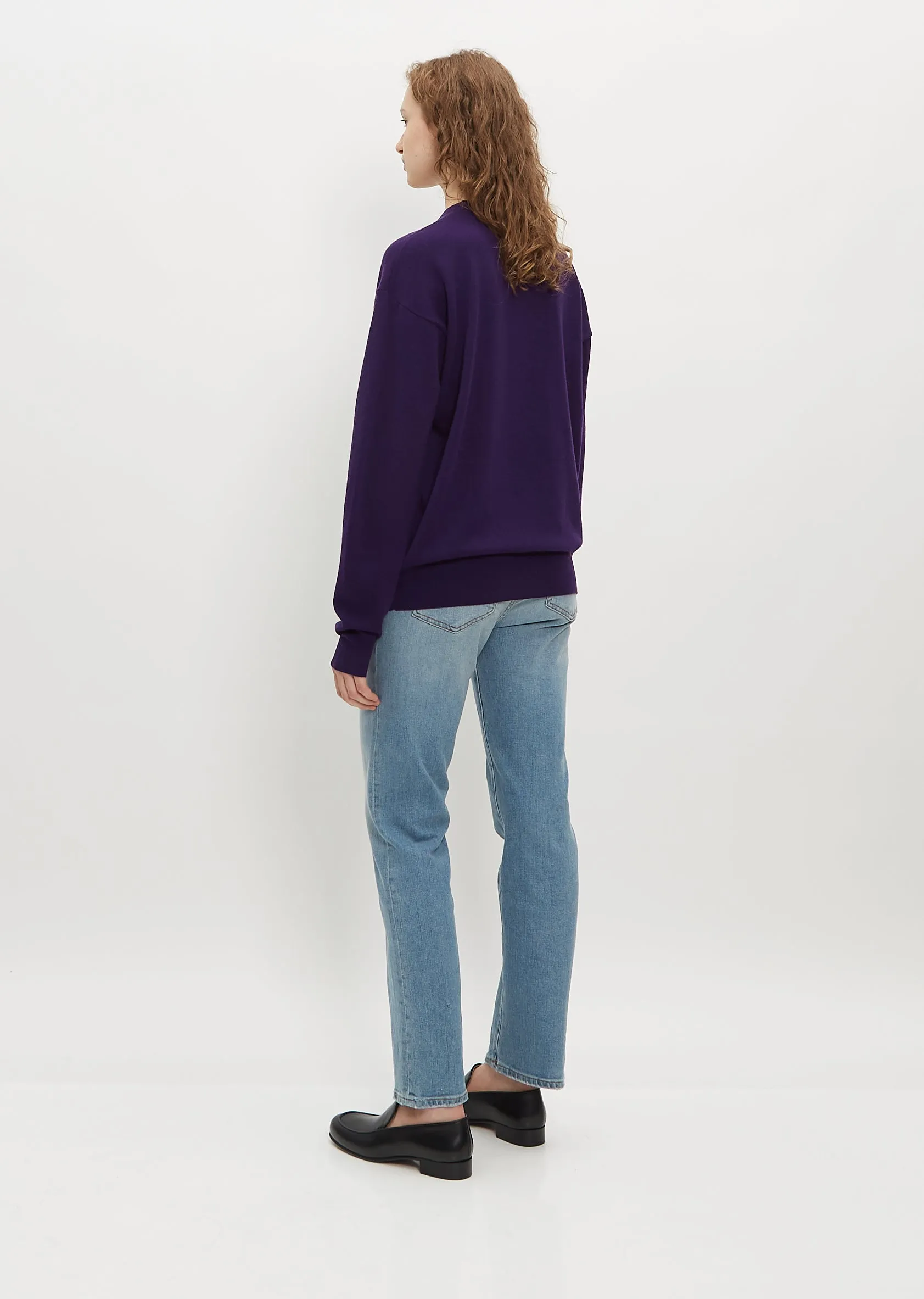Slouchy Wool & Cashmere Crewneck sold by La Garconne product image thumbnail 3