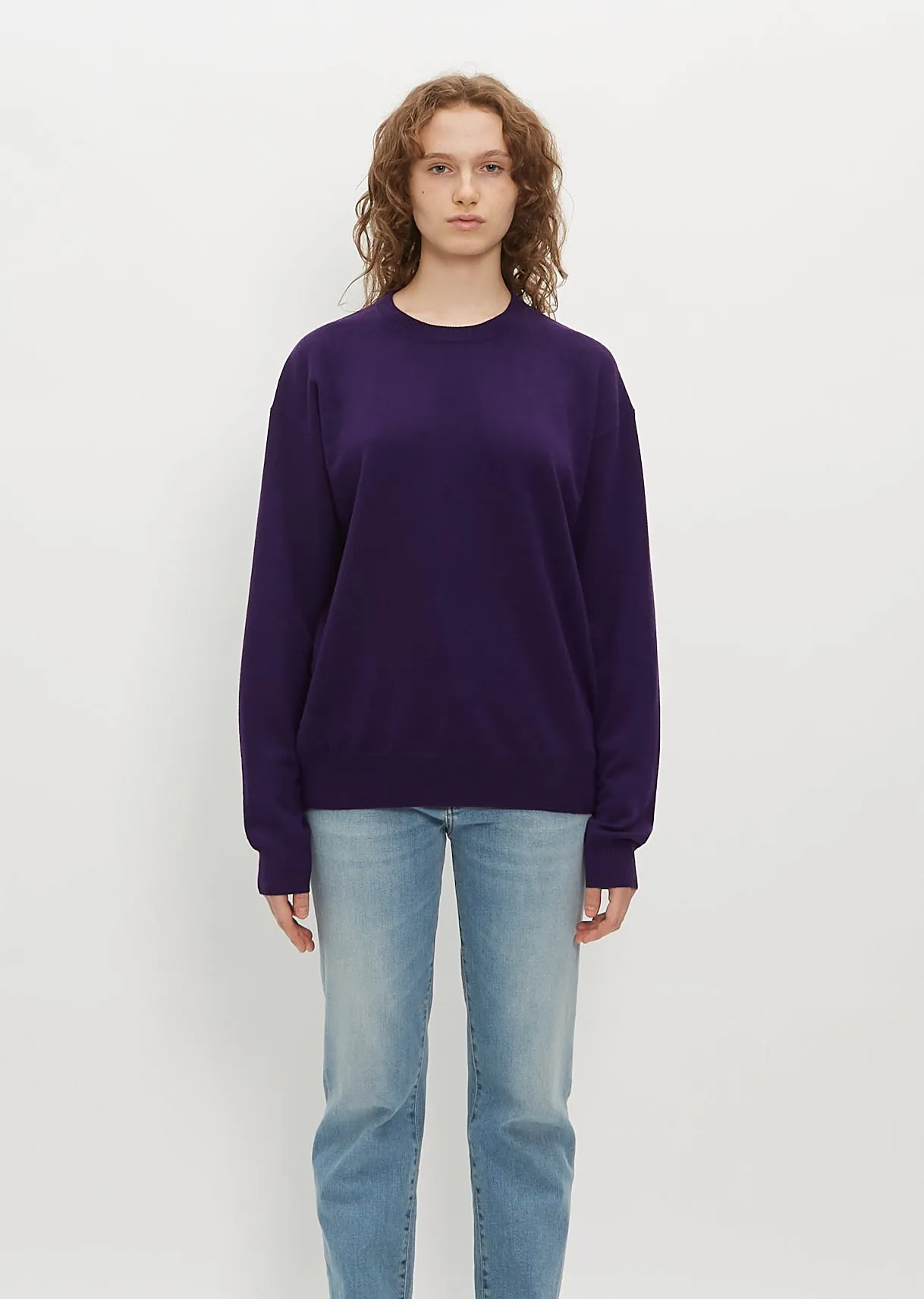 Slouchy Wool & Cashmere Crewneck sold by La Garconne