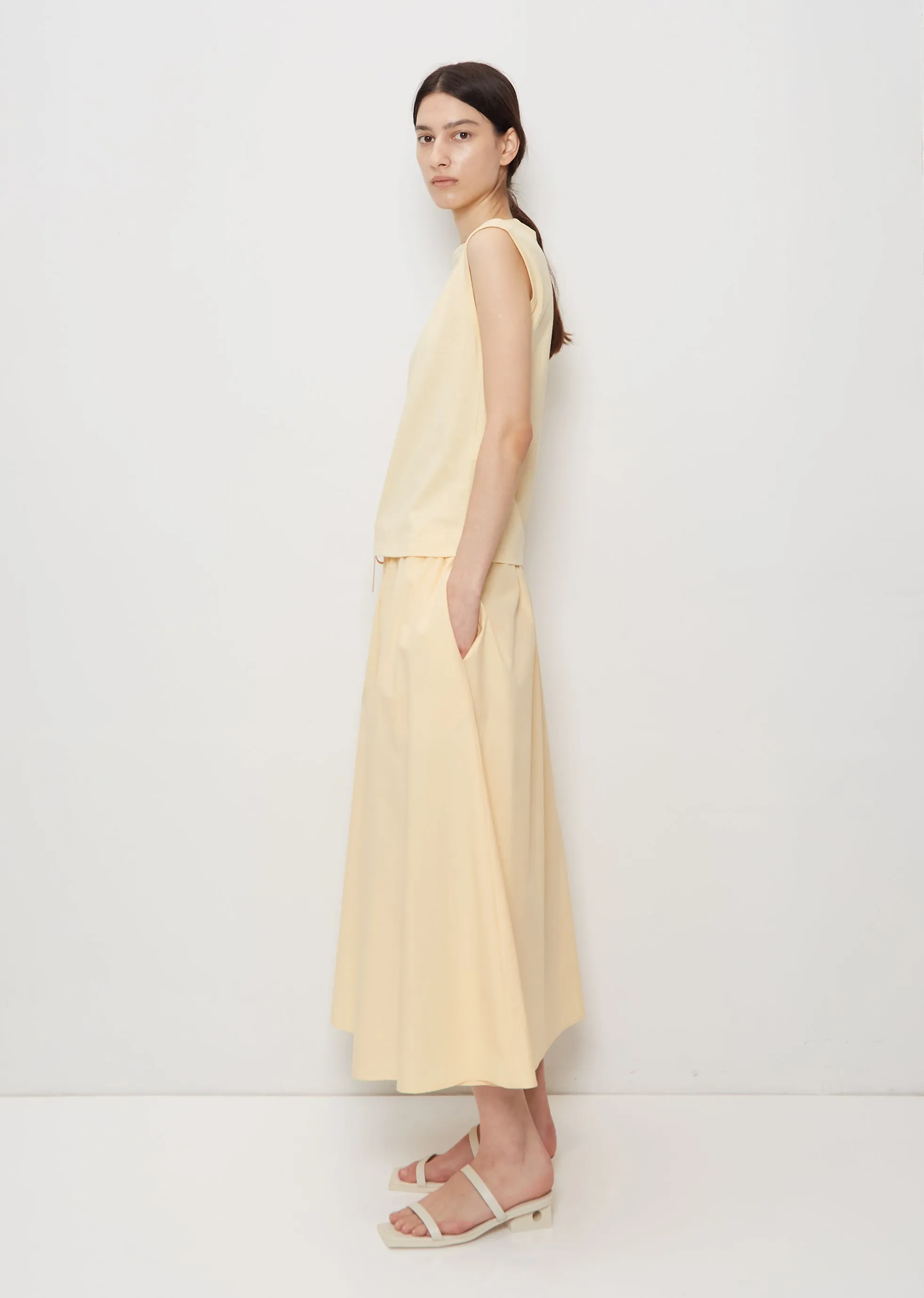 Brani Sleeveless T-Shirt — Apricot sold by La Garconne product image thumbnail 2