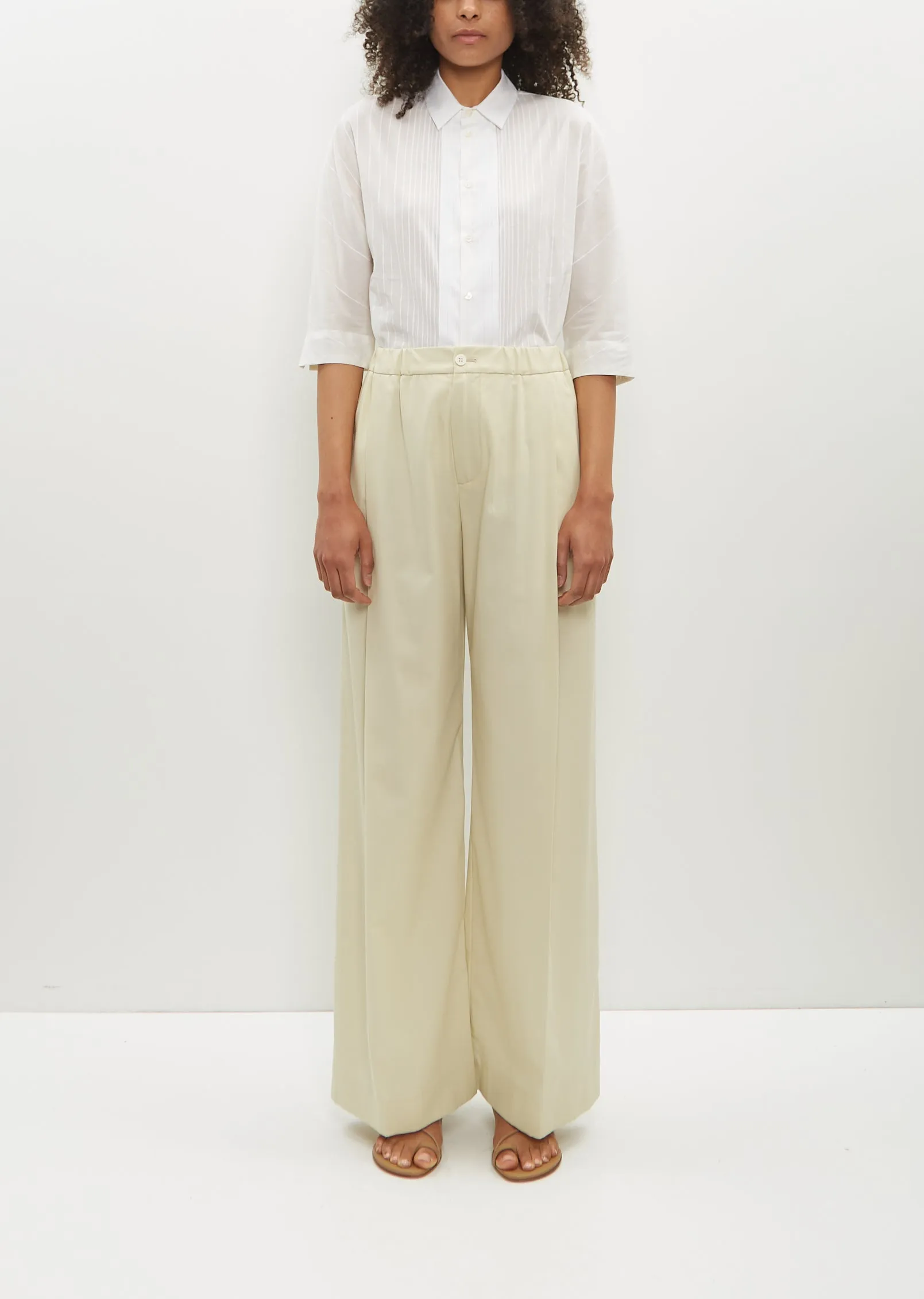 Cotton Trouser Sphere — Butter sold by La Garconne