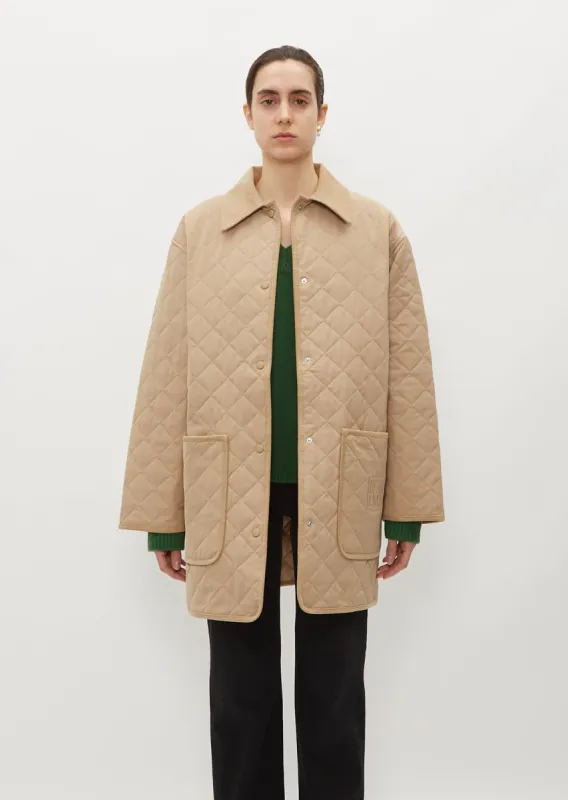 Quilted Barn Jacket sold by La Garconne