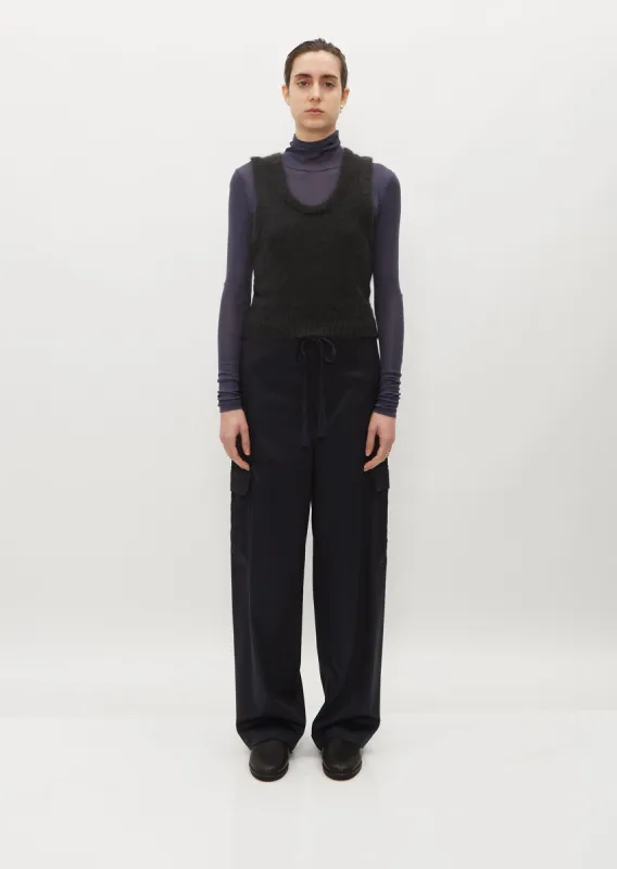 Super Fine Wool Twill Field Pants sold by La Garconne