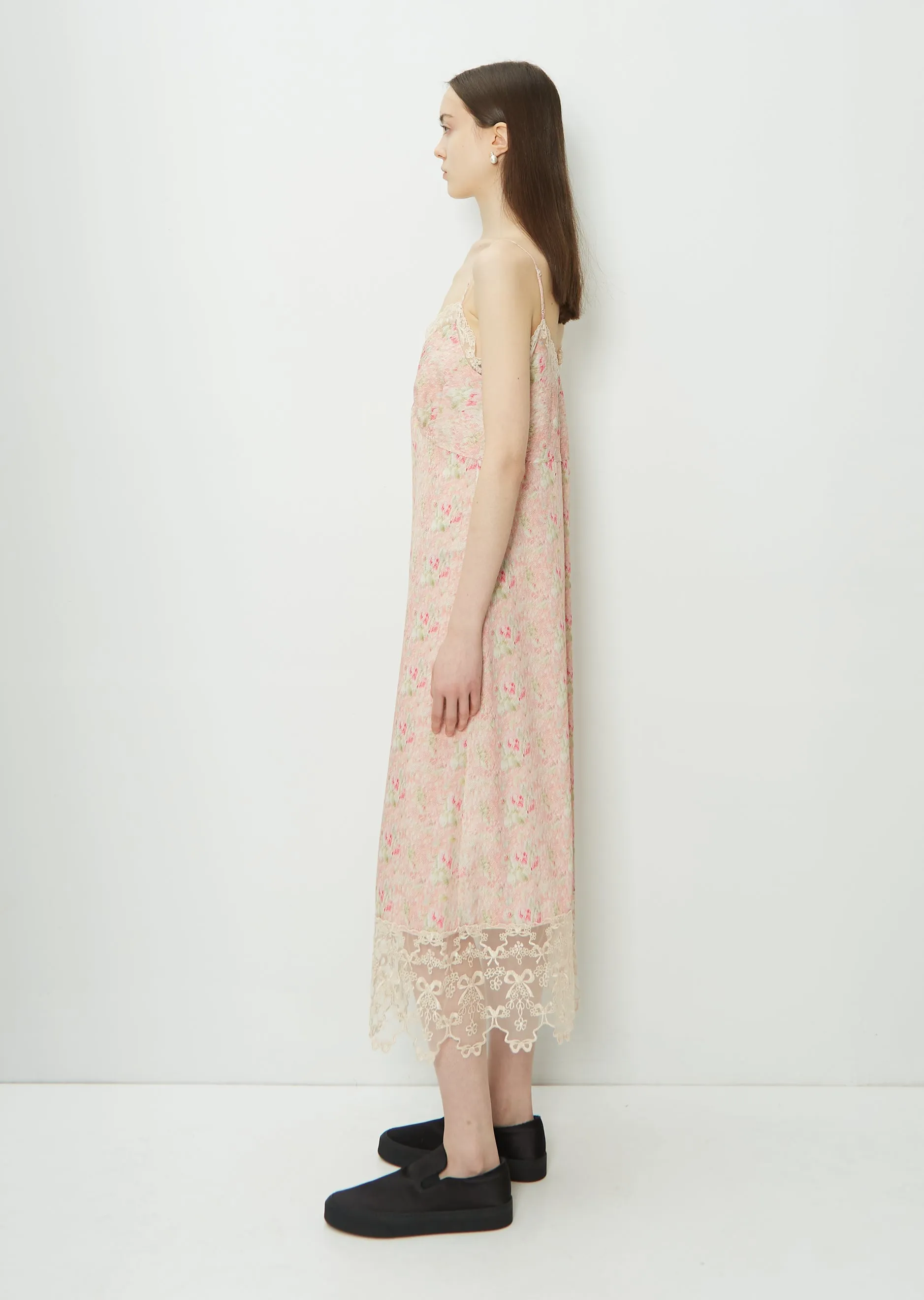 Lace Trim Slip Dress — Rosebud sold by La Garconne product image thumbnail 2