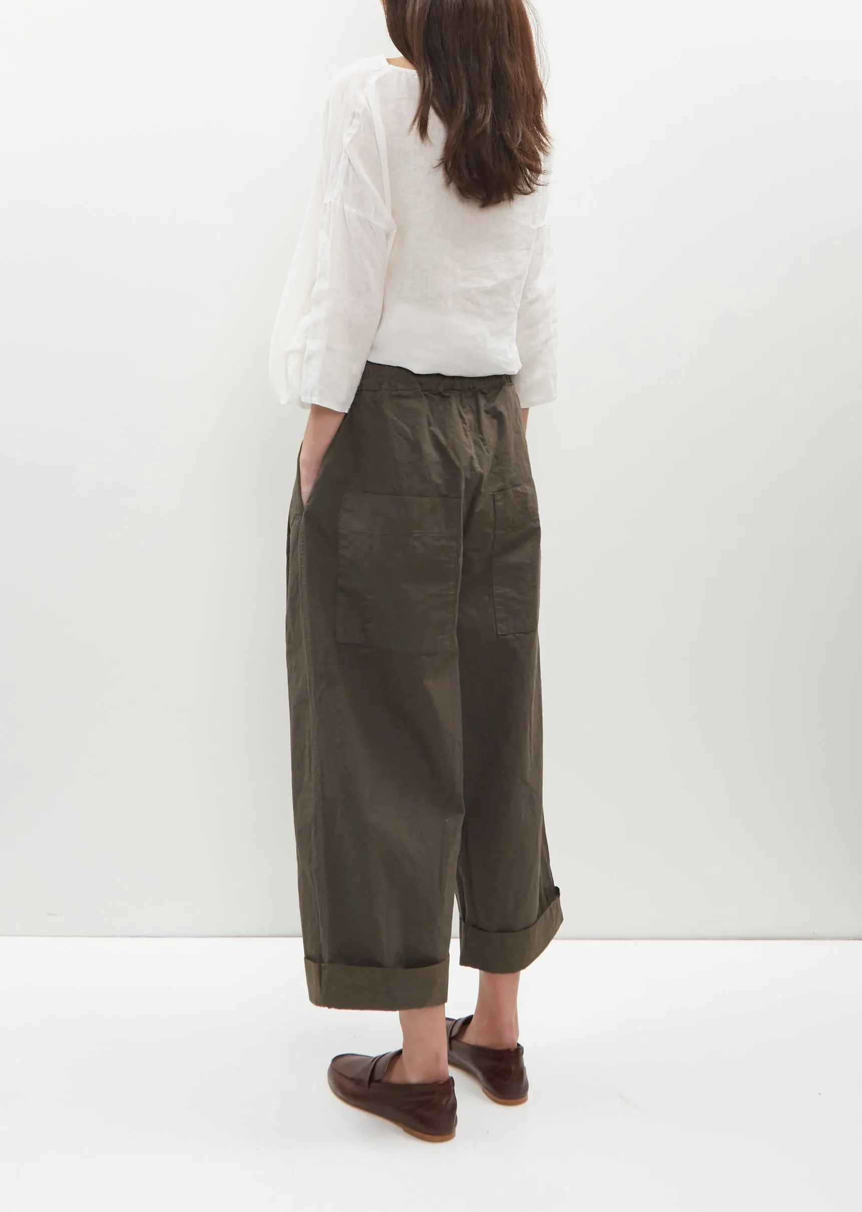 Bragoni Cotton Canvas Pants — Anthracite sold by La Garconne product image thumbnail 3