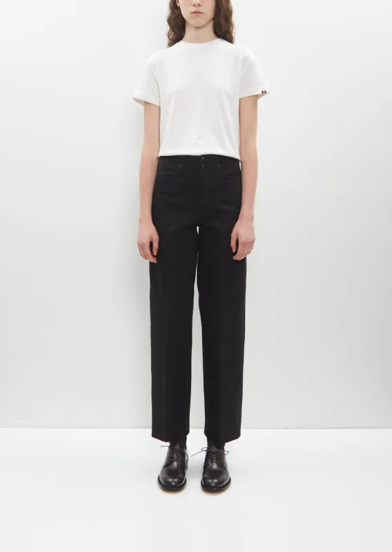 New Jean Trousers — Black sold by La Garconne