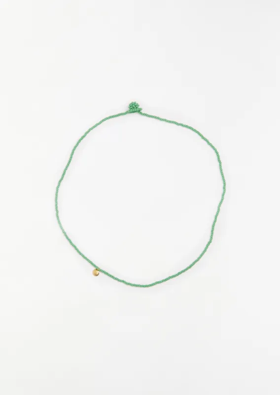 Sayulita 1 Dangling Necklace — Green sold by La Garconne
