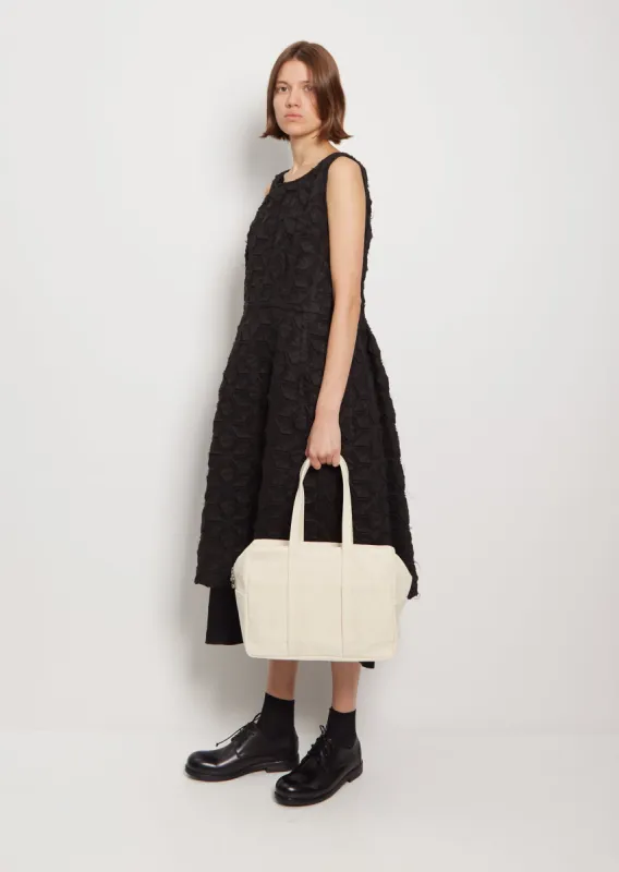 Boston Washed Canvas Bag — White sold by La Garconne