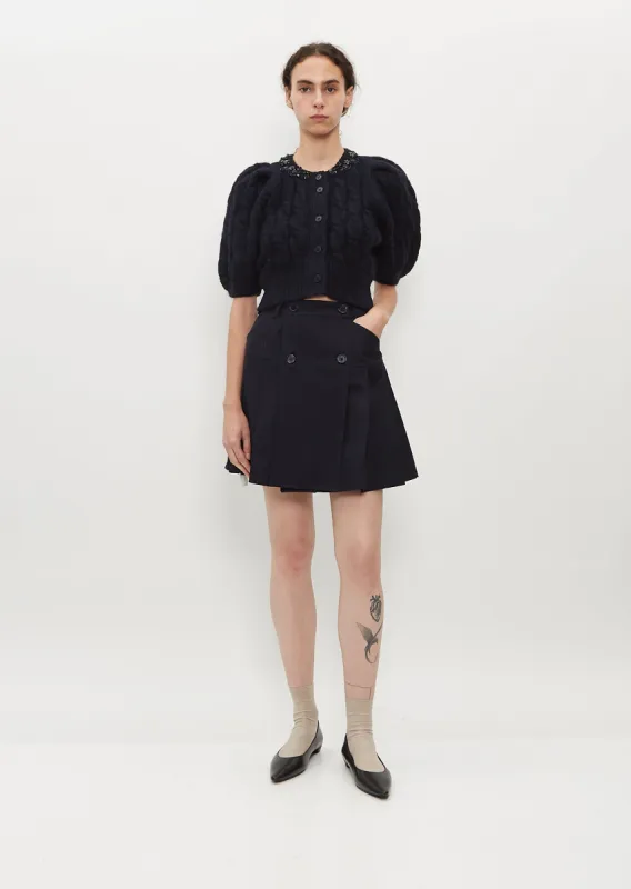 Pleated Mini Kilt Skirt made by Simone Rocha