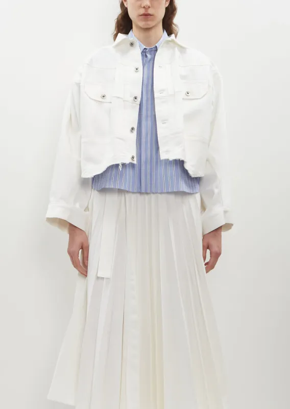 Denim Blouson Jacket sold by La Garconne