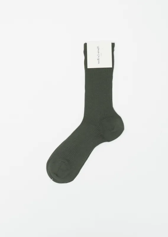 Wool Blend Socks — Grey Green sold by La Garconne
