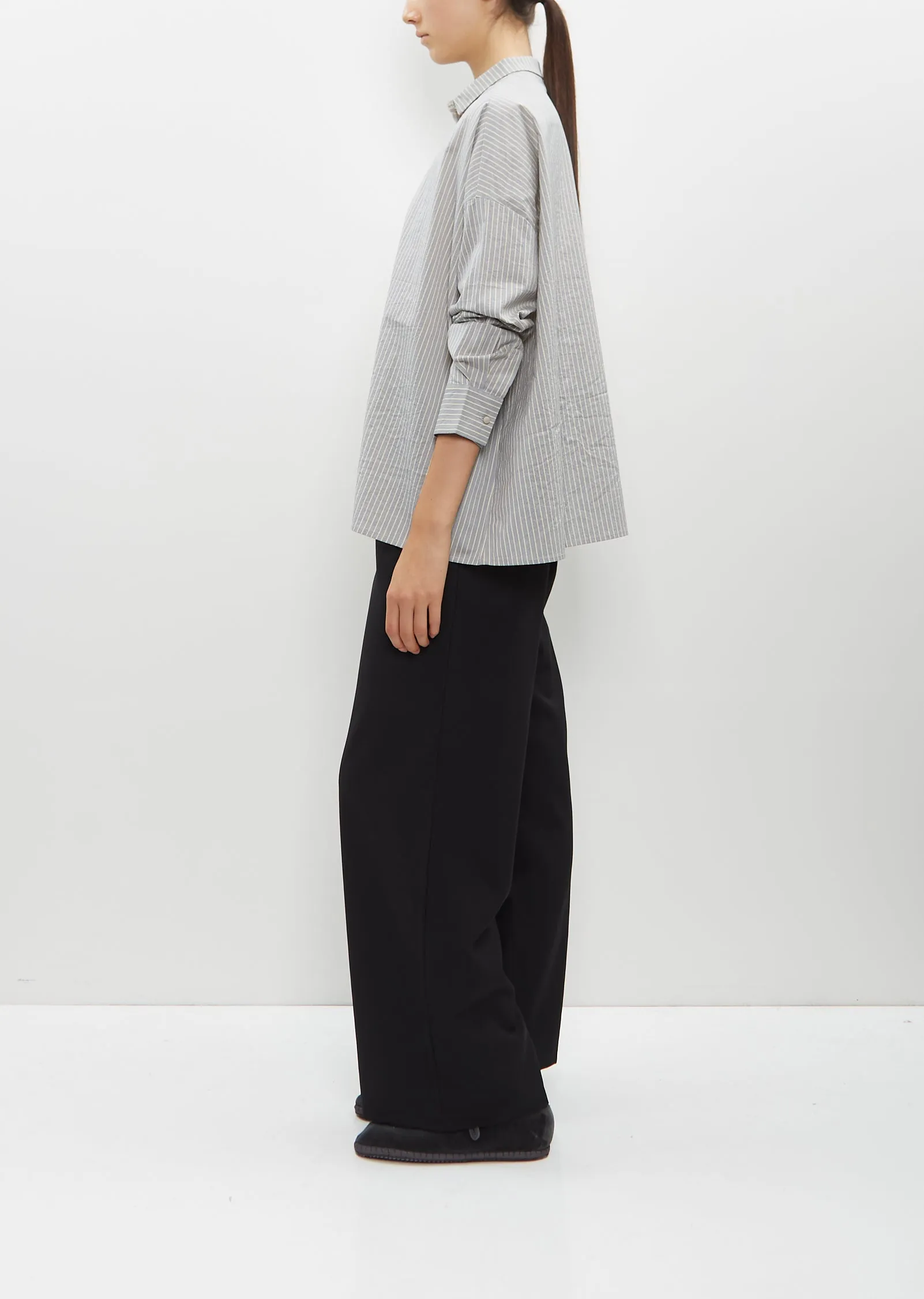 Cotton and Silk Striped Shirt sold by La Garconne product image thumbnail 2