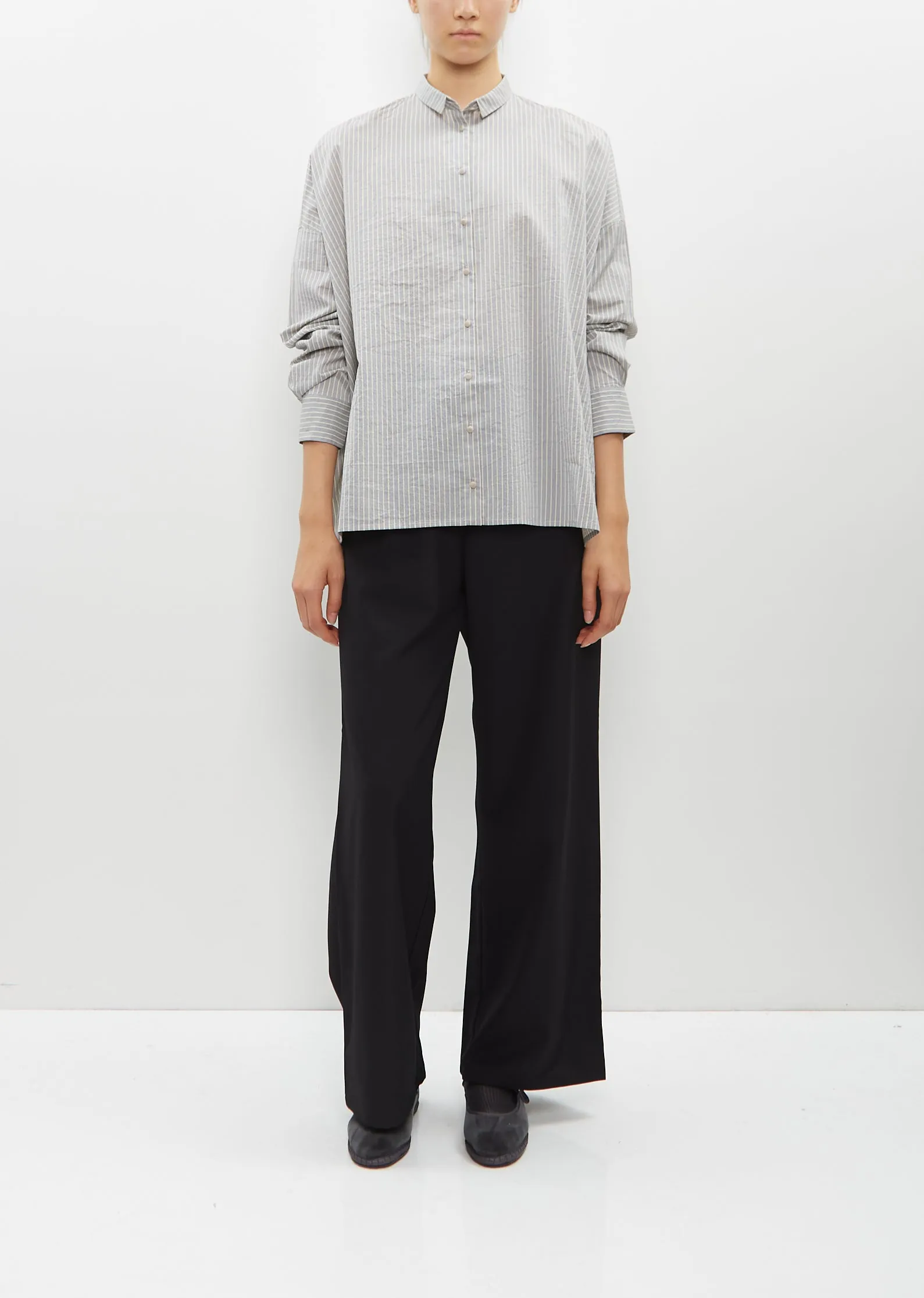 Cotton and Silk Striped Shirt sold by La Garconne product image thumbnail 4