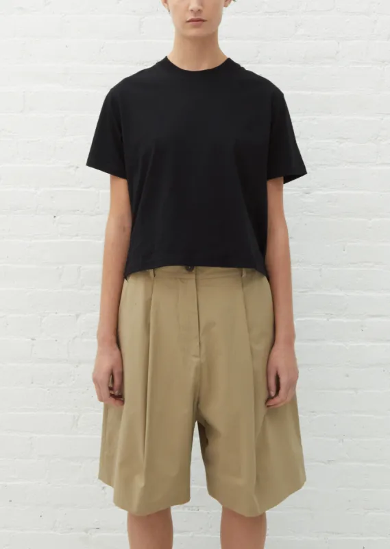 Marine Perfect Cotton Tee — Dark Navy sold by La Garconne