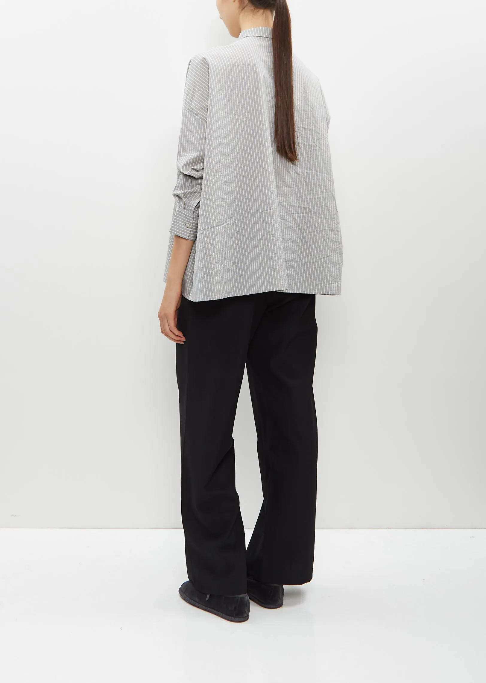 Cotton and Silk Striped Shirt sold by La Garconne product image thumbnail 3