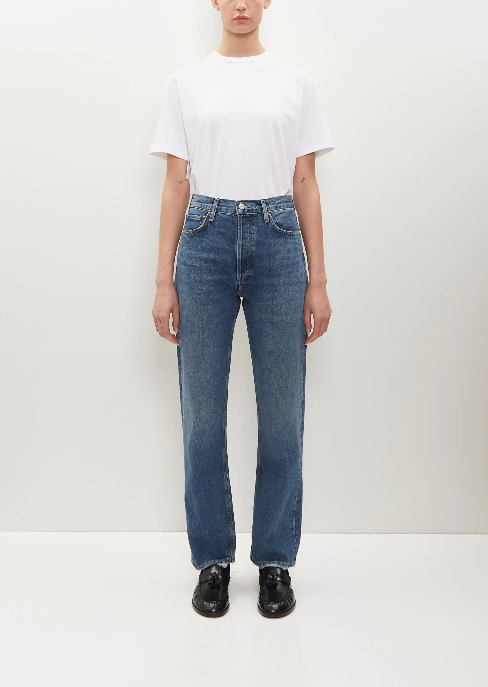 90's Pinch Waist — Range Dark Indigo sold by La Garconne